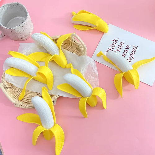 Fruit Squishy Stress Balls | Slow Rising Banana Fidget Toy